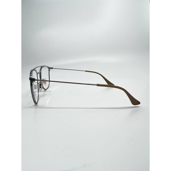 Ray-Ban RB6377 2909 Rectangle Polished Light Brown Unisex Eyeglasses H8571 - Picture 3 of 9